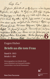 Cover von Band 6 der Huber-Briefe mit Faksimile eines von Hubers Briefen